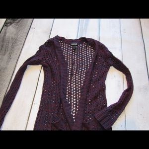 Crochet style cardigan